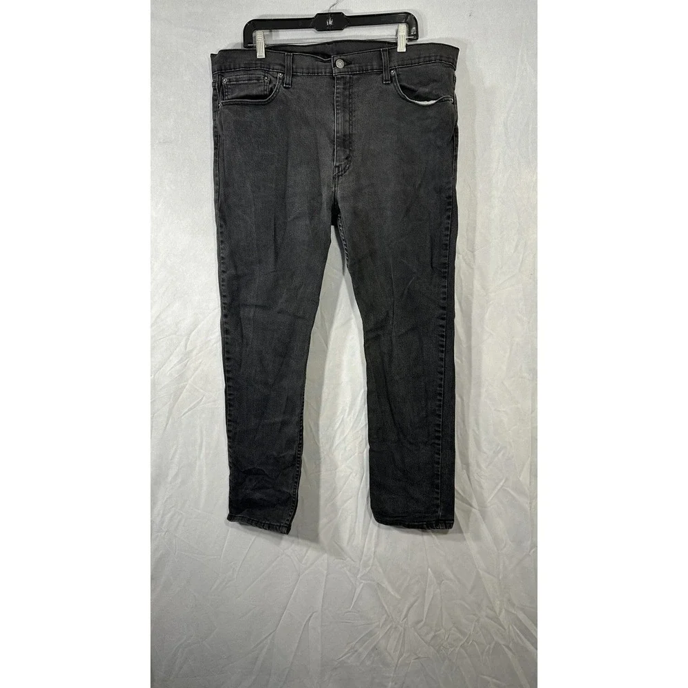 Levi's 501 Faded Black Jeans Men's Size 38x30 Stretch Tapered Jeans ‎ Distress